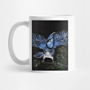 Angry Blue Jay Mug